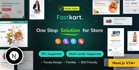 Share Code Fastkart – Multivendor Ecommerce with React Next JS  Laravel REST API