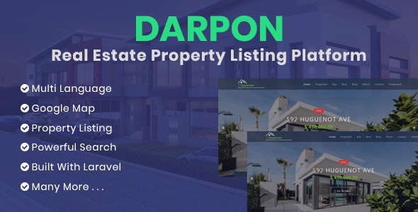 Source Code DARPON – Real Estate Property Listing Platform