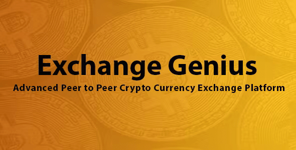 Source Code Exchange Genius – Advanced Peer to Peer Crypto Currency Exchange Platform 1.2