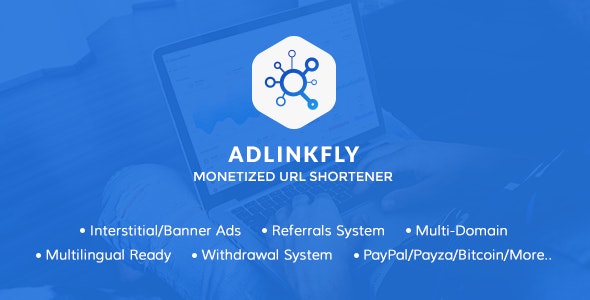 Source Code AdLinkFly – Monetized URL Shortener 6.6.1