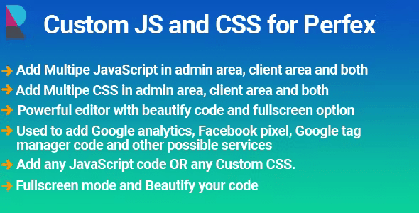 Source Code Elite Custom JS and CSS module for Perfex CRM 1.0.5