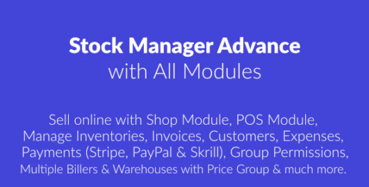 Source Code Stock Manager Advance with All Modules 3.5.0