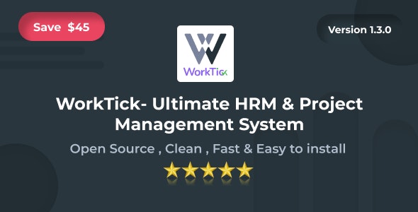 Source Code WorkTick –  HRM  Project Management