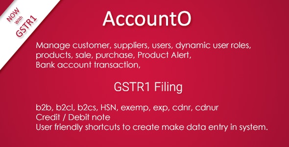 Source Code AccountO – Accounting & Inventory Management System ( GST Compliance )  3.2