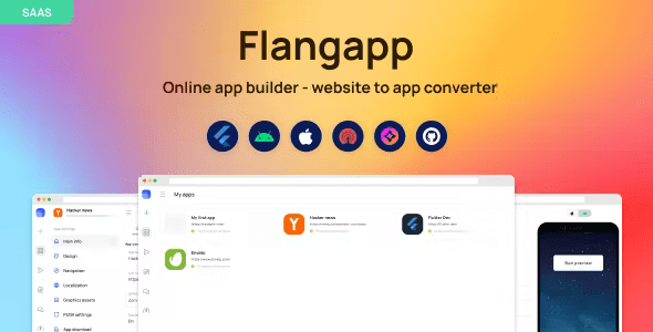 Source Code Flangapp – SAAS Online app builder from website 1.7.1