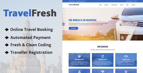 Source Code TravelFresh – Travel Agency CMS with Online Booking System