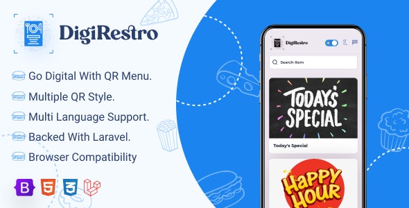 Source Code DigiRestro – Single Owner Multiple Restaurant QR Menu Generator