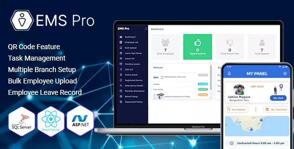 Source Code EMS Pro-Admin Panel and Mobile App 1.2