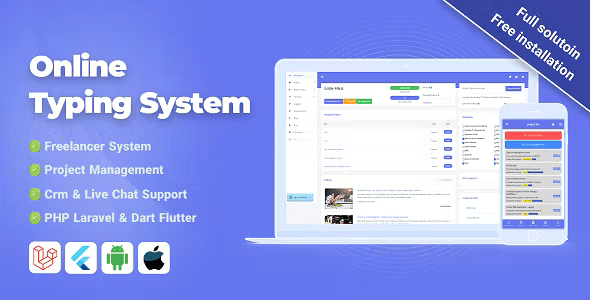 Source Code OTS – Laravel Freelancer System – Project Management & Crm With Flutter Applications 2.1