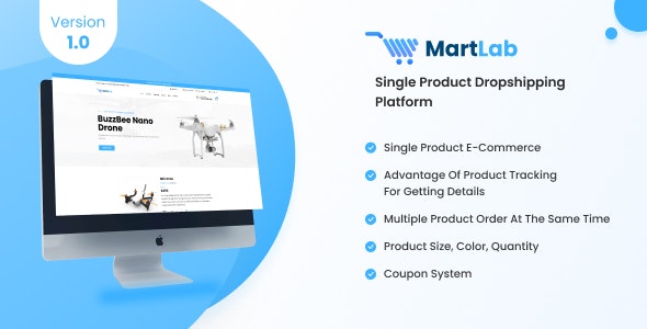 Source Code MartLab – Single Product Dropshipping Platform 1.1