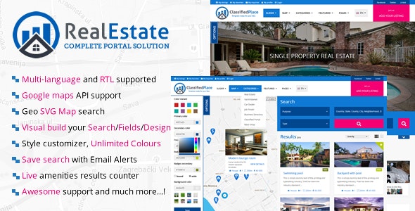 Source Code Real Estate Geo Portal  1.7.2