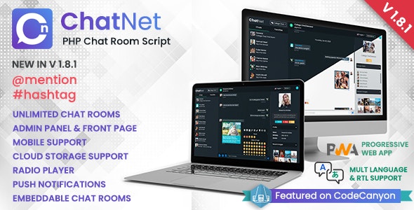 Source Code ChatNet – PHP Chat Room & Private Chat Script 1.10