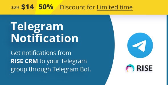 Source Code Telegram Notification for RISE CRM