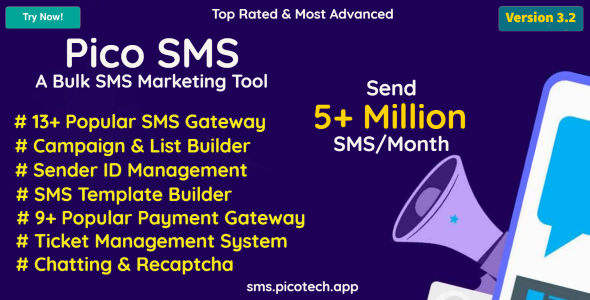 Source Code PicoSMS – A Bulk SMS Marketing Tool 4.2.1