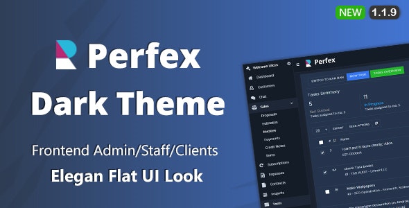 Source Code Perfex CRM Dark Theme