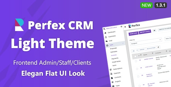 Source Code Perfex CRM Light Theme 1.3.2