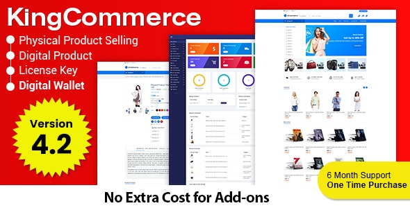 Source Code KingCommerce – All in One Single and Multi vendor Eommerce Business Management System 4.4