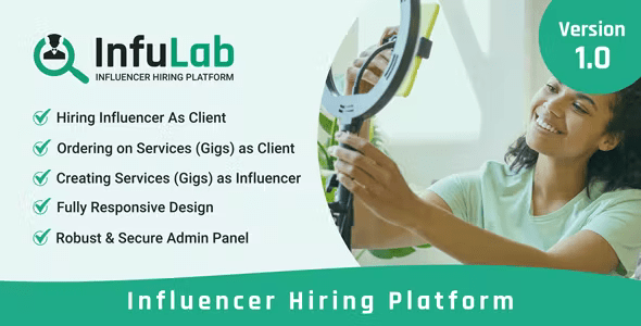 Source Code InfuLab – Influencer Hiring Platform