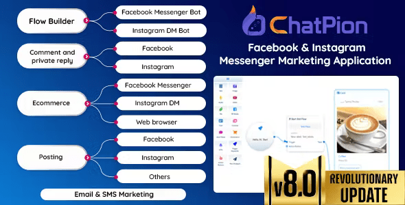 Source Code Add-Onn for ChatPion – Facebook & Instagram Chatbot,eCommerce,SMS/Email