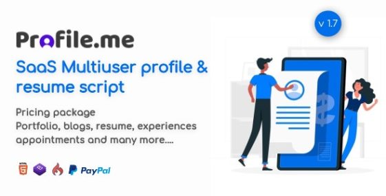 Source Code Profile.me – Saas Multiuser Profile Resume & Vcard Script 2.2