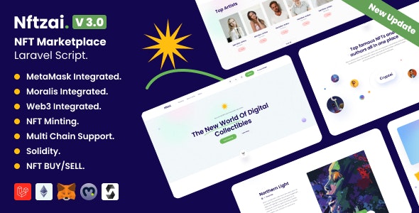 Source Code Nftzai – NFT Buy/Sell Marketplace Laravel Script 3.1