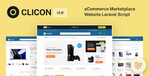 Source Code Clicon – eCommerce Laravel Script (Single Vendor) 1.2.6