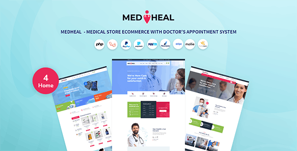 Source Code Medheal – Medical store eCommerce with doctor appointment system 1.6.0