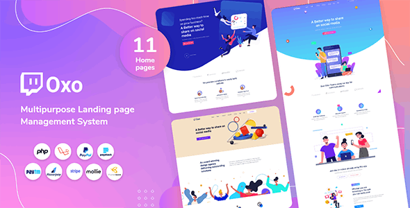 Source Code OXO – Multipurpose Landing page CMS 1.7