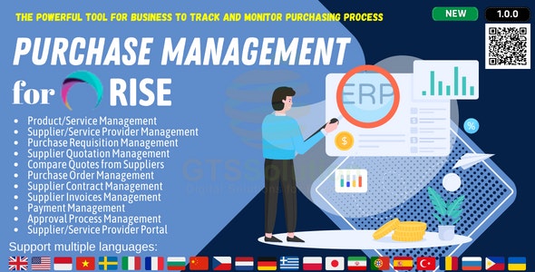 Source Code Purchase Management plugin for RISE CRM