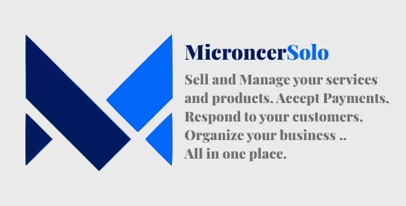 Source Code Microncer Solo – Services and Digital Products Marketplace