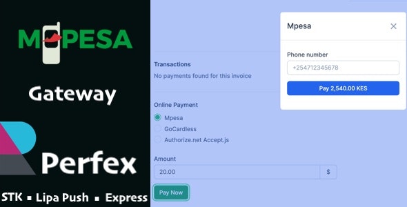 Share Code Mpesa Gateway – Perfex CRM module