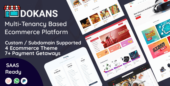 Source Code DOKANS – Multitenancy Based Ecommerce Platform (SAAS) 3.9.2