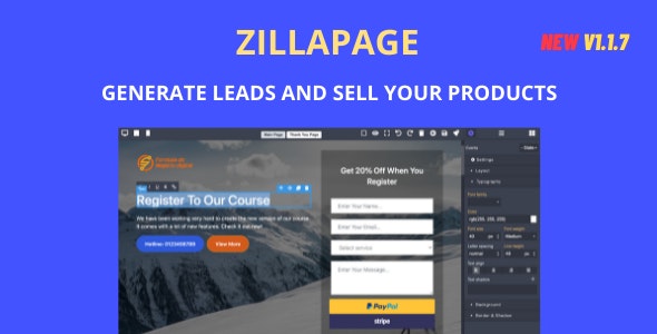 Source Code Zillapage – Landing page and Site builder 1.1.9