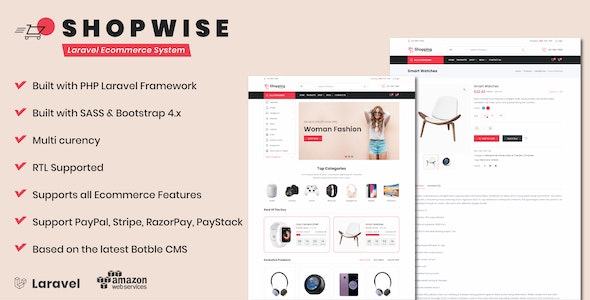 Source Code Shopwise – Laravel Ecommerce System 1.29.5