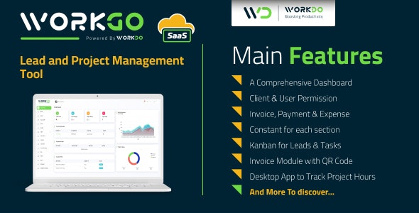 Source Code WorkGo SaaS – Lead and Project Management Tool