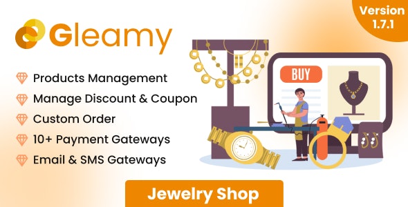 Source Code Gleamy – Exquisite Jewelry Store