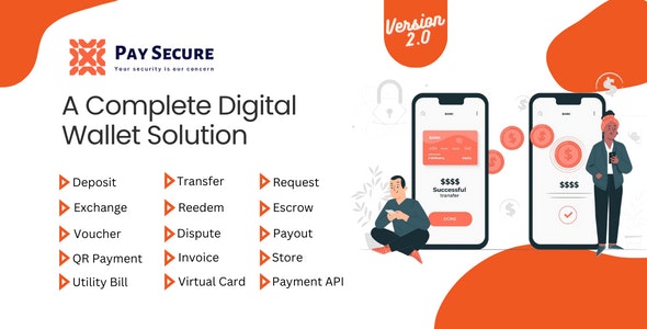 Source Code Pay Secure – A Complete Digital Wallet Solution 2.0