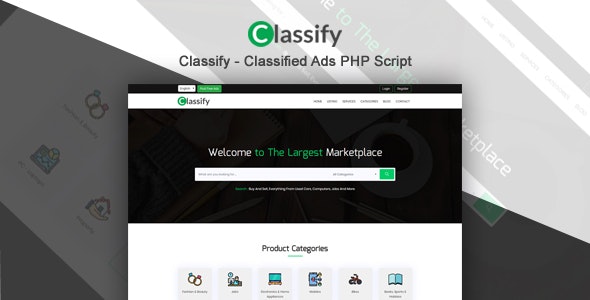 Source Code Classify – Classified Ads PHP Script