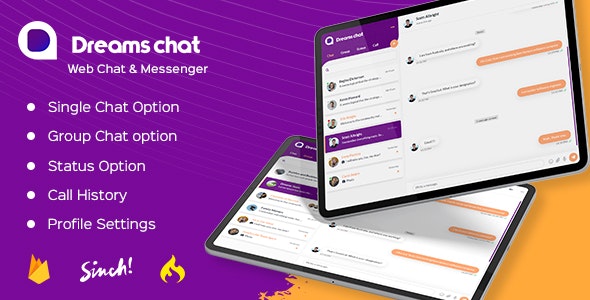 Source Code DreamsChat Web – Chat, Audio, Video Web APP with Admin Dashboard (WhatsApp Clone) 1.9.3