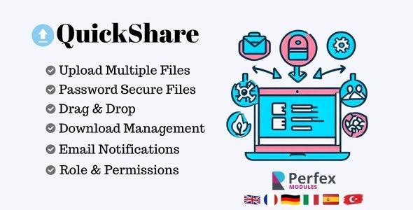 Share Code QuickShare – File transfer  sharing module for Perfex CRM