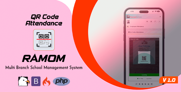 Share Code Ramom School QR Code Attendence