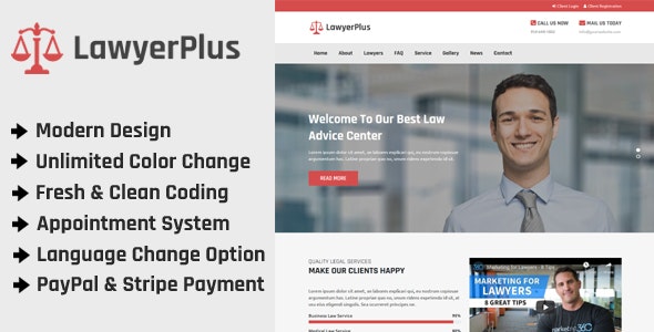 LawyerPlus – Online Lawyer Appointment Management CMS