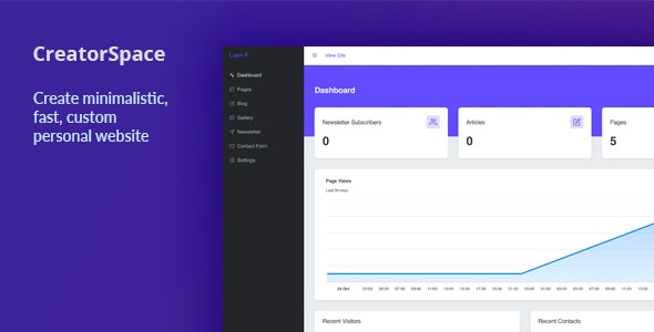 CreatorSpace – Personal Website CMS