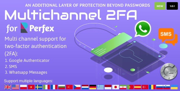 Multichannel Two Factor Authentication for Perfex CRM