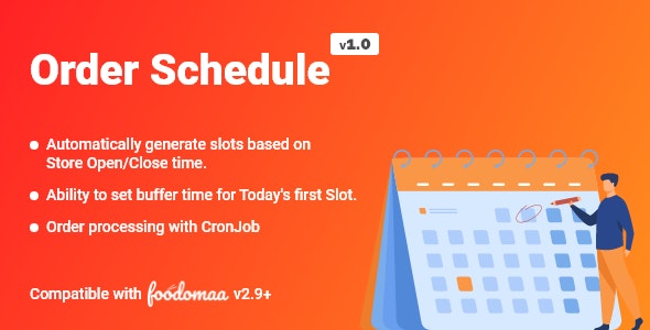 Order Schedule Module for Foodomaa