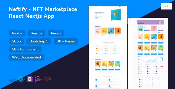 Source Code Neftify – NFT Marketplace React Nextjs App