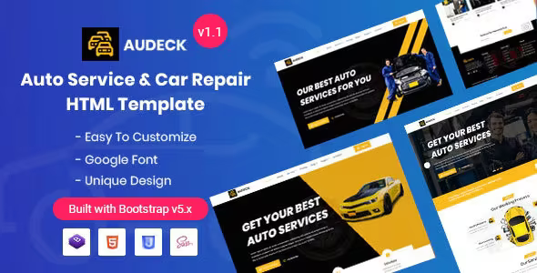 Source Code Audeck – Auto Servicing Bootstrap 5 Template