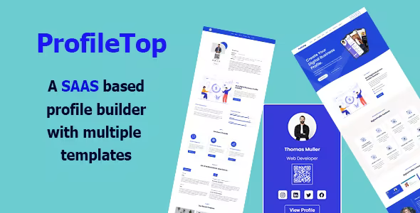 Source Code ProfileTop – Multi User vCard, Resume and Portfolio Builder (SaaS)