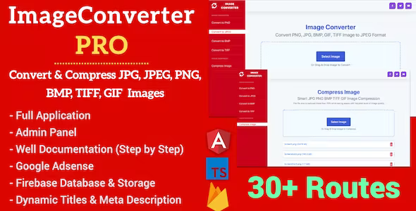 Source Code Image Converter Pro Full Production Ready Application With Admin Panel (Angular 11 & Firebase)