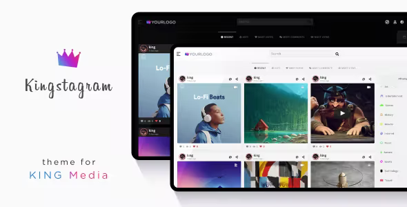 Source Code Kingstagram – King Media Viral Magazine Theme